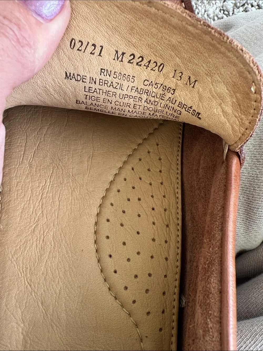Nordstrom Men's Cody Driving Loafer in Tan Brown Size 13